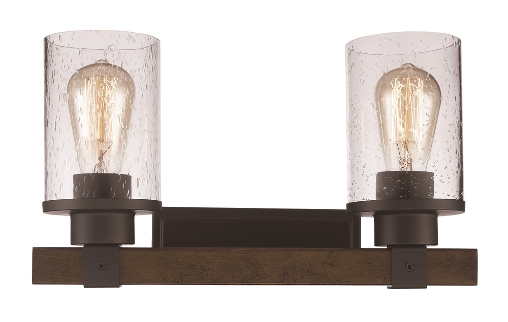 2LT VANITY BAR SEEDED RUSTIC-R